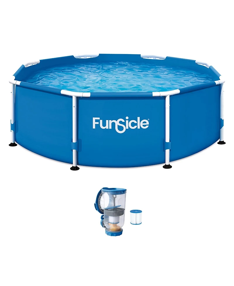 Funsicle 8' x 30" Outdoor Activity Round Frame Above Ground Swimming Pool Set