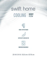 Swift Home Cooling Touch Down Alternative Standard Body Pillow, 20" x 54"