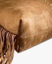 Style & Co Fringed Faux-Suede Hobo Bag, Macy's Exclusive