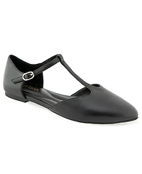 Kensie Women's Gabrielle T-Strap Flat