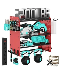 Xdovet Power Tool Organizer Wall Mount Charging Station Drill Holder Storage Rack