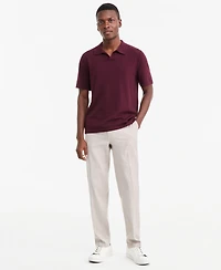 Alfani Men's Cotton-Blend Johnny-Collar Polo Sweater, Macy's Exclusive