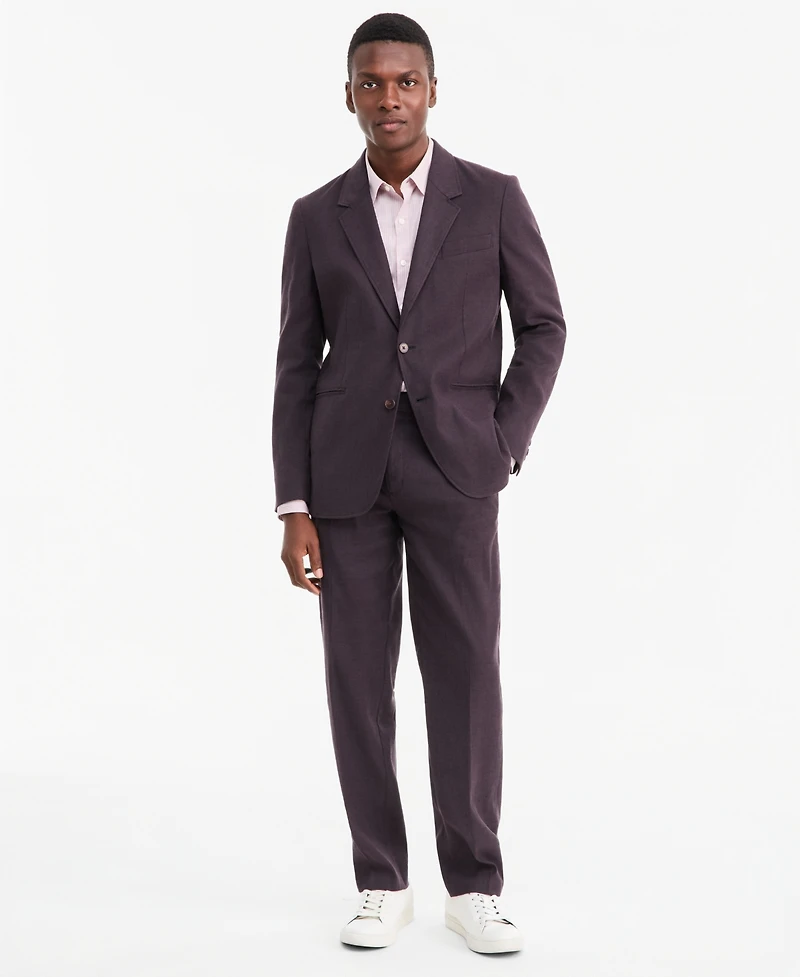 Alfani Men's Linen-Blend Tech Two-Button Blazer, Macy's Exclusive - Delavay