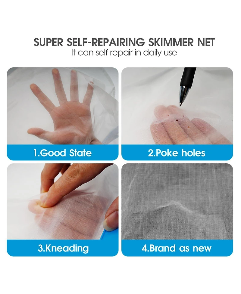 Xdovet Pool Net Pole Brush Skimmer Kit