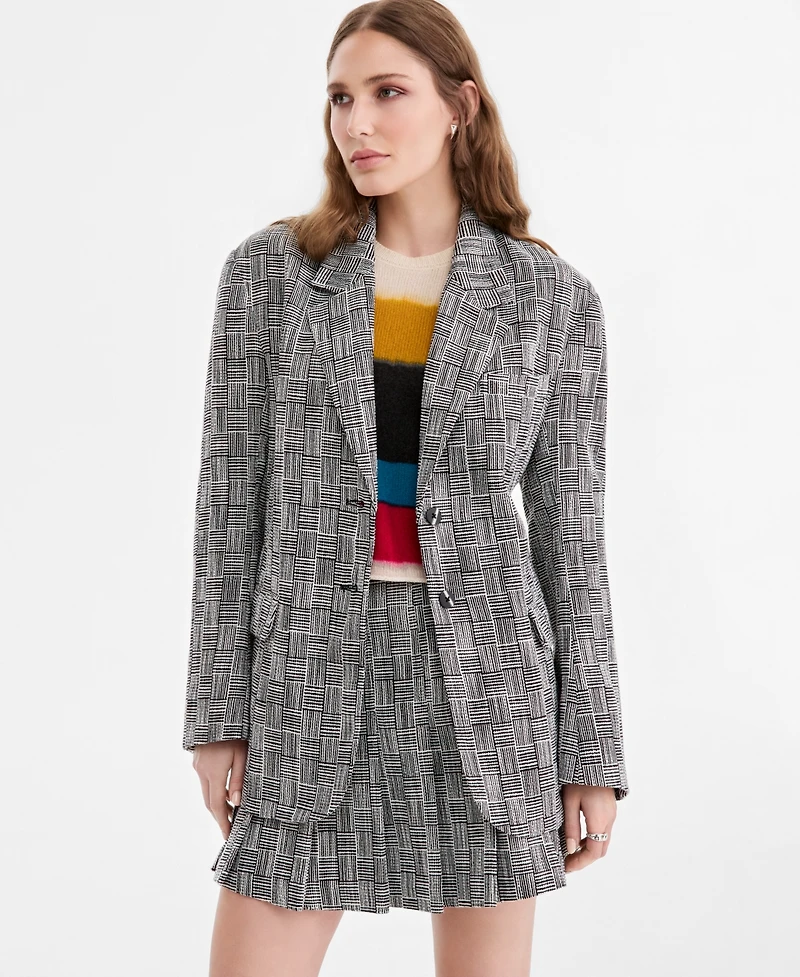 Jonathan Cohen X Macy's Women's Houndstooth Statement Blazer, Exclusive