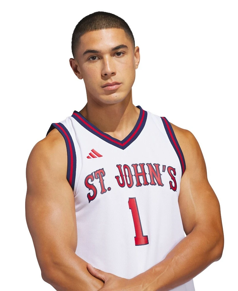 Adidas Men's White St. John's Red Storm Home Replica Basketball Jersey