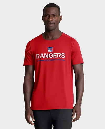 Fanatics Men's Red New York Rangers Authentic Pro Rink Tech T-Shirt