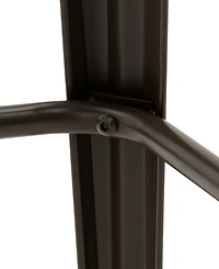 Glitzhome 41.25" Steel Square Elm Bar Table