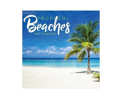 Tf Publishing Paper Goods 2027 Tropical Beaches Mini Calendar
