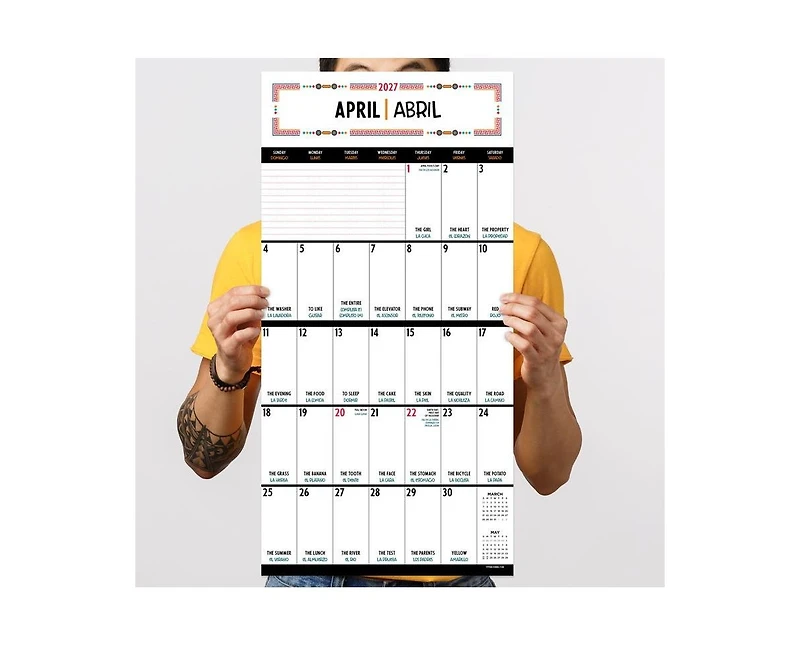 Tf Publishing Paper Goods 2027 Spanish Words for Everyone Wall Calendar
