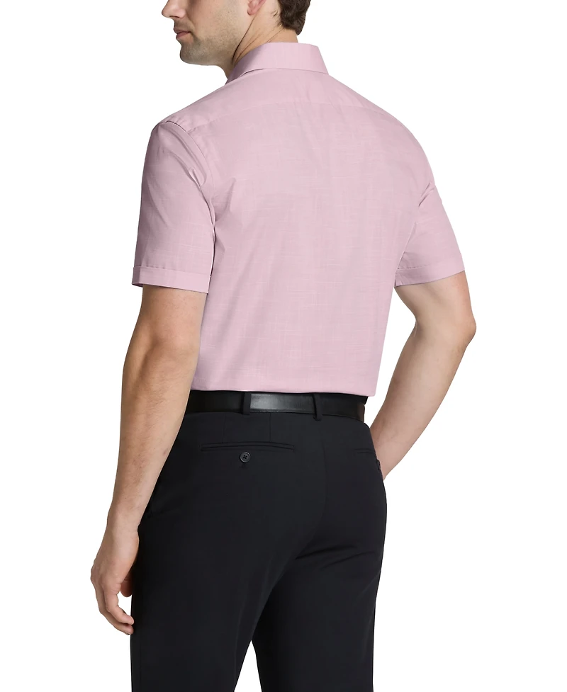 Van Heusen Men's Slim-Fit Short-Sleeve Spread Collar Shirt