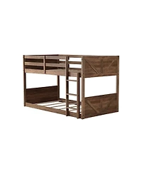 Streamdale Furniture Bunk Bed with Built-in Ladder Antique