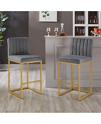 Streamdale Furniture Modern Fashion Counter Height Stools with Backrest Set of 2