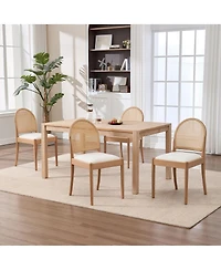 Streamdale Furniture Rattan Upholstered Dining Chairs (Set of 2)