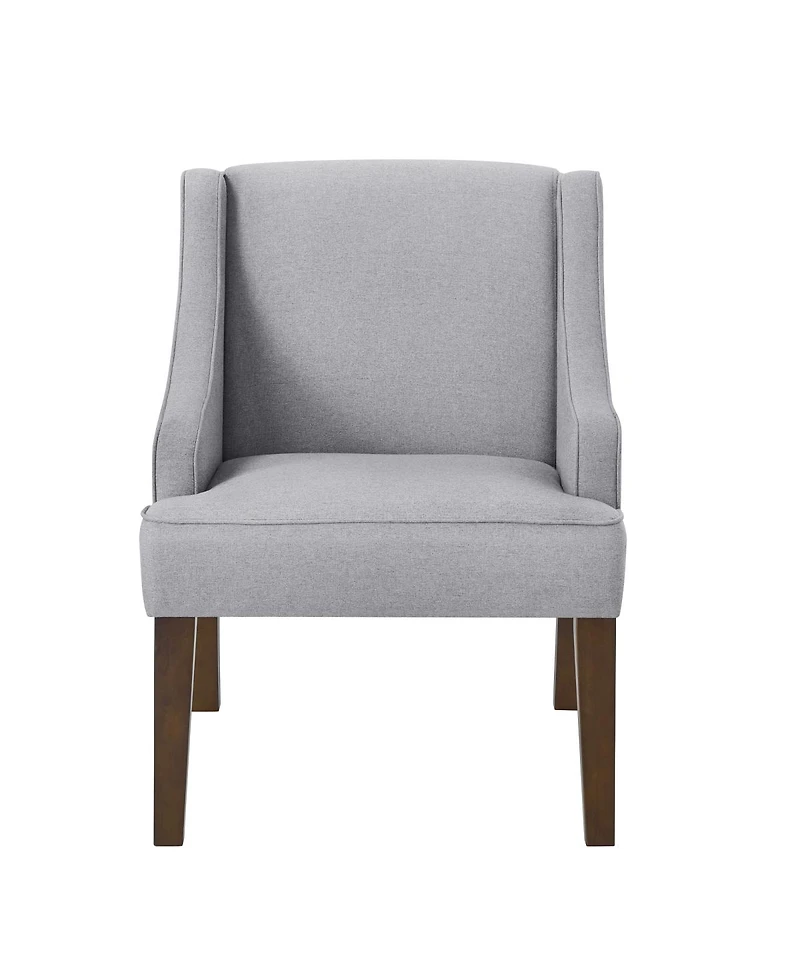 Streamdale Furniture Mid-Century Modern Upholstered Fabric Accent Chair with Solid Wood Legs