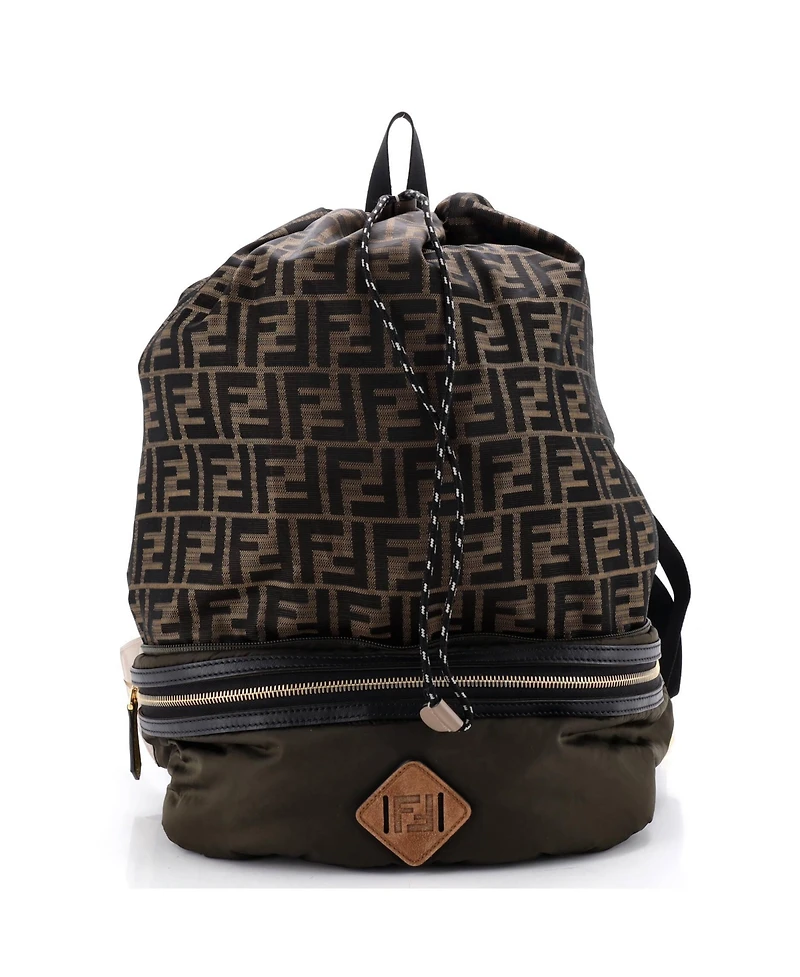 Pre-Owned Fendi Convertible Belt Bag Backpack Zucca Canvas and Nylon