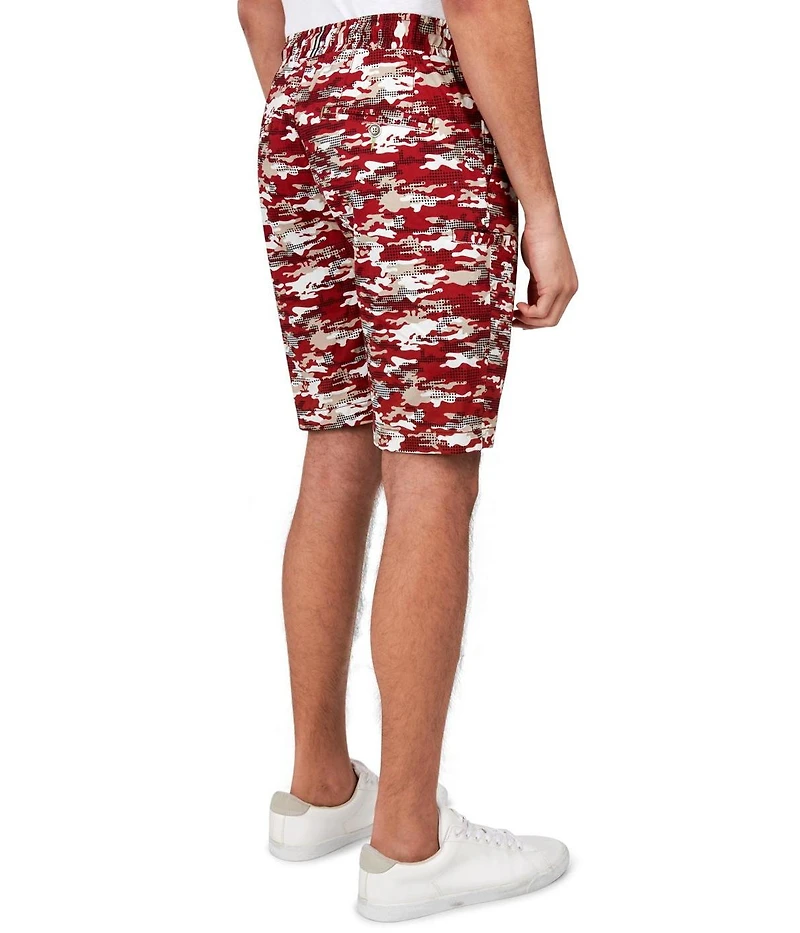 Society of Threads Men's Regular Fit Camo Drawstring Shorts