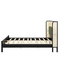 Streamdale Furniture King Size Modern Bed Frame Solid Wood 800lbs Capacity