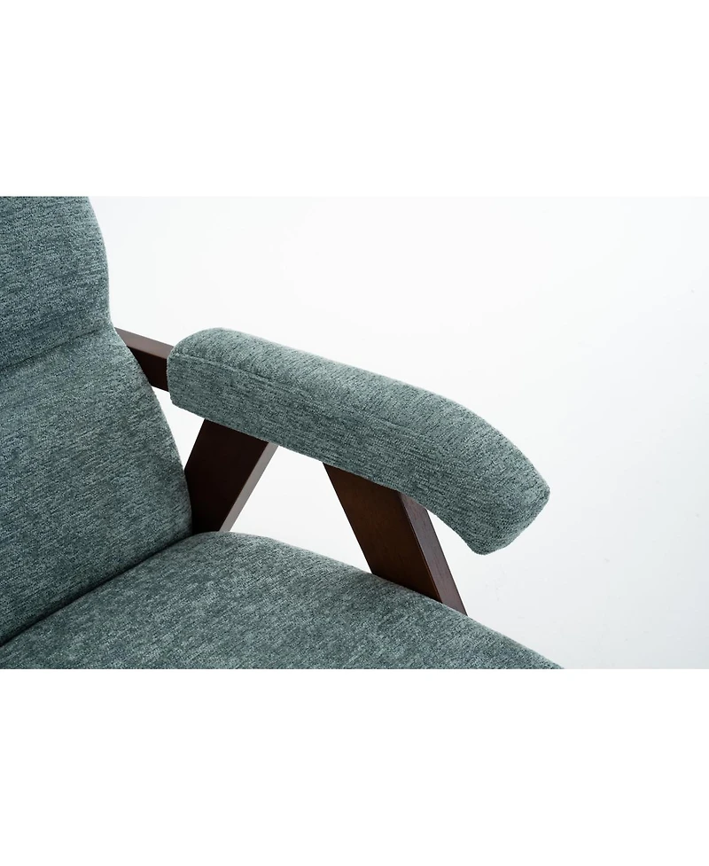 Streamdale Furniture Mid-Century Modern Tufted Accent Chair with Solid Wood Frame