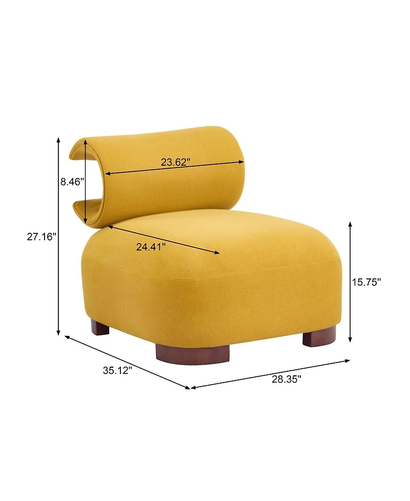 Streamdale Furniture Modern Polyester Accent Chair - Durable and Pet-Friendly