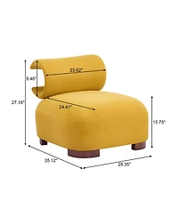Streamdale Furniture Modern Polyester Accent Chair - Durable and Pet-Friendly