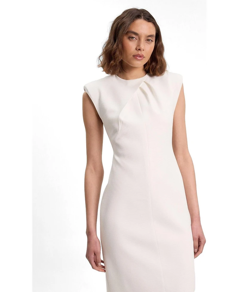 Karen Millen Women's Sleeveless Pencil Midi Dress