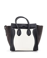 Pre-Owned Celine Mini Bicolor Luggage Bag Leather