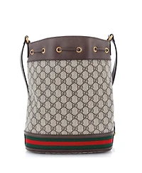 Pre-Owned Gucci Medium Ophidia Bucket Bag Gg Coated Canvas