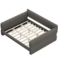 Streamdale Furniture King Size Upholstered Platform Bed with Usb