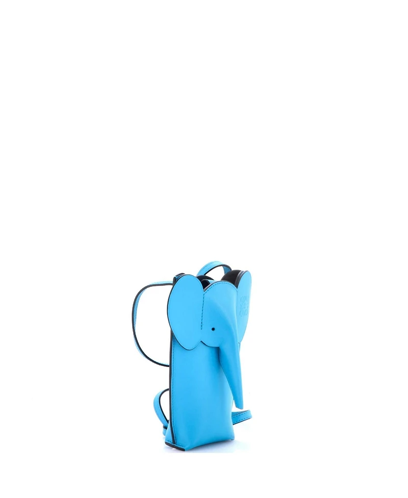 Pre-Owned Loewe Elephant Pocket Crossbody Bag Leather