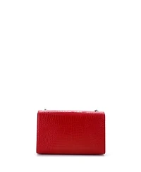 Pre-Owned Saint Laurent Medium Classic Monogram Tassel Crossbody Bag Embossed Leather