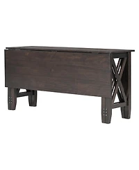 Streamdale Furniture 6-Piece Solid Wood Foldable Dining Set with Bench