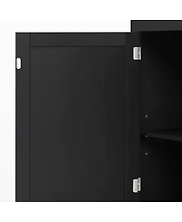 Streamdale Furniture 3-in-1 Hall Tree with Overhead Storage Bench and Entryway Organizer