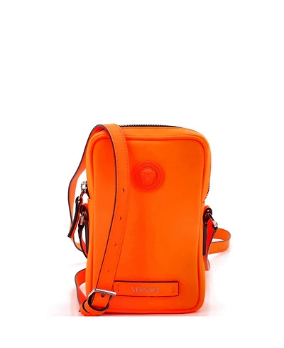 Pre-Owned Versace Micro Medusa Biggie Pouch Crossbody Bag Leather