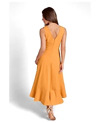 Coast Women's Crepe Ruffle Low Back Dress