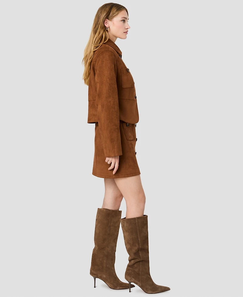 French Connection Women's Collared Button-Front Tailored Jacket
