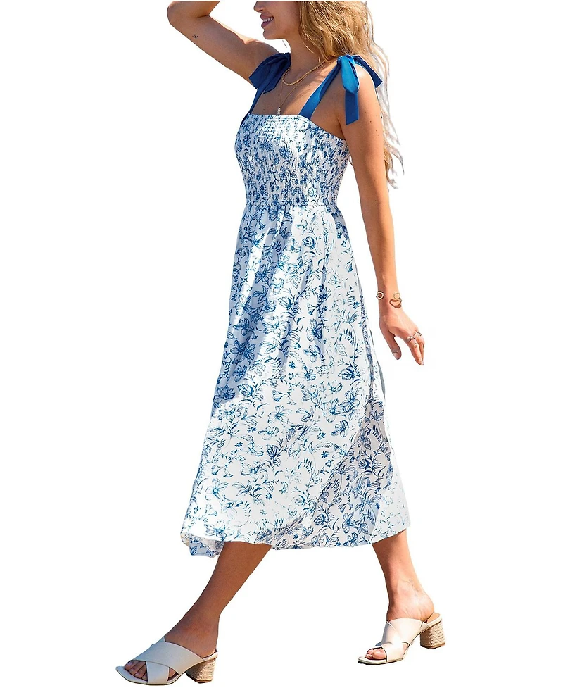 Cupshe Women's a Good Mood Floral Maxi Beach Dress