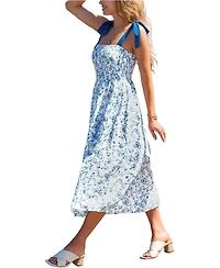 Cupshe Women's a Good Mood Floral Maxi Beach Dress