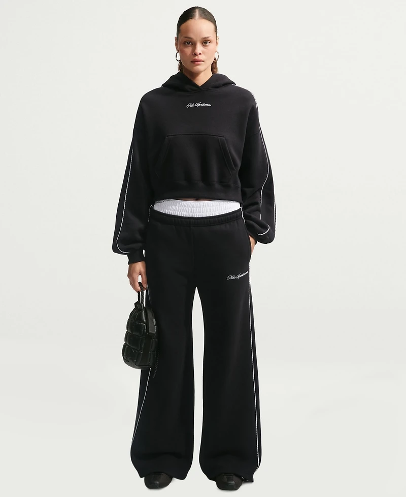 Nike Studio Fleece Women's Oversized Scallop-Trim Hoodie