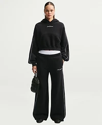 Nike Studio Fleece Women's Oversized Scallop-Trim Hoodie