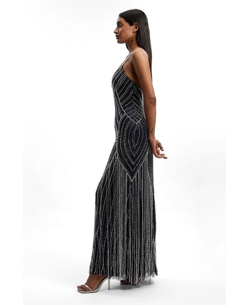 Karen Millen Women's Crystal Maxi Dress