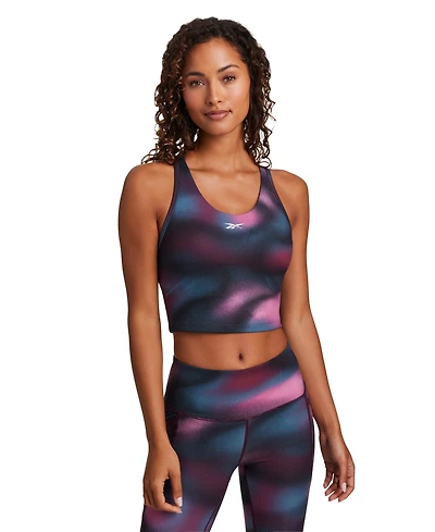 Reebok Women's Cropped Printed Sports Bra