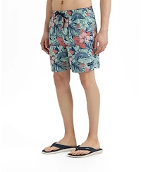 Salt Life Men's Sailfish Blossom Printed Volley Boardshorts