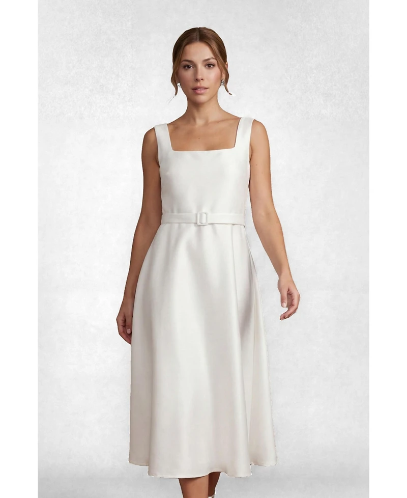 Coast Women's Belted A-Line Midi Dress