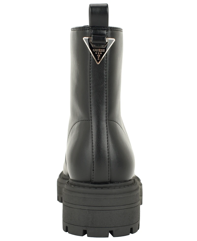 Guess Women's Syyan Front Zip Lug Sole Booties