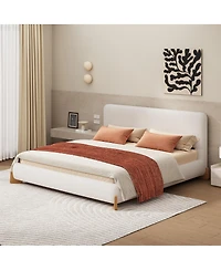 Streamdale Furniture Elegant Boucle Upholstered