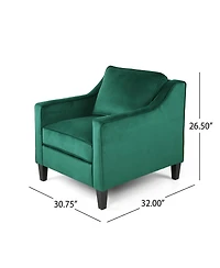 Streamdale Furniture Velvet Upholstered Club Chair