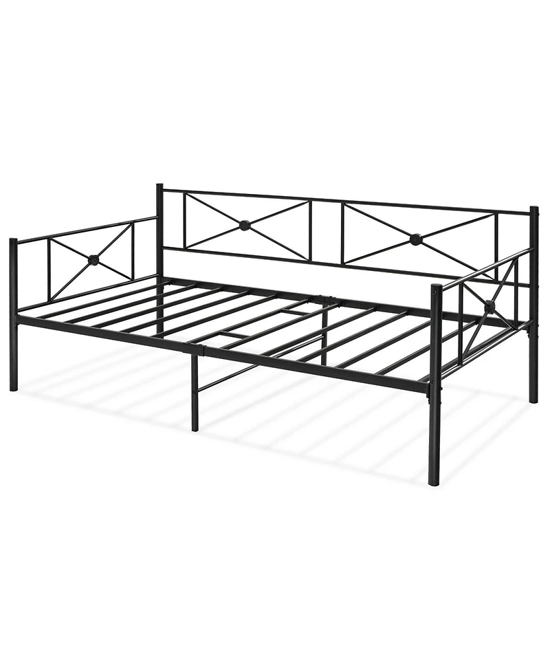 Gouun Metal Daybed Frame Twin Size with Slats