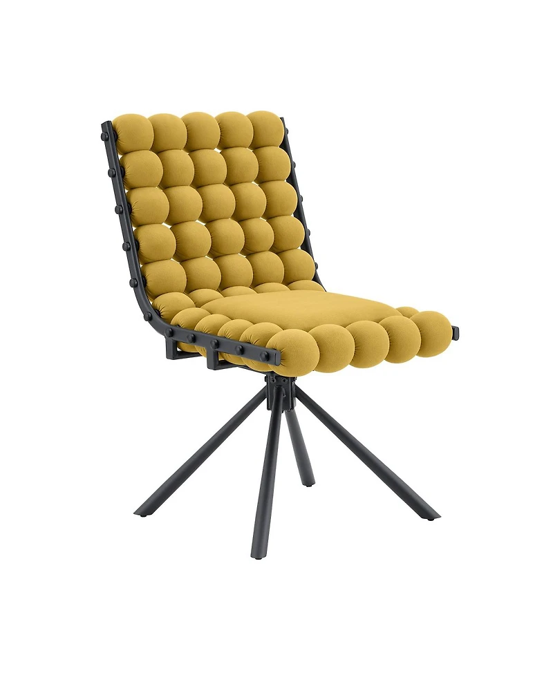 Streamdale FurnitureSet of 2 Velvet Bubble Dining Chairs with Legs