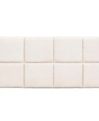 Streamdale Furniture Boucle Cal King Bed frame with Cube headboard